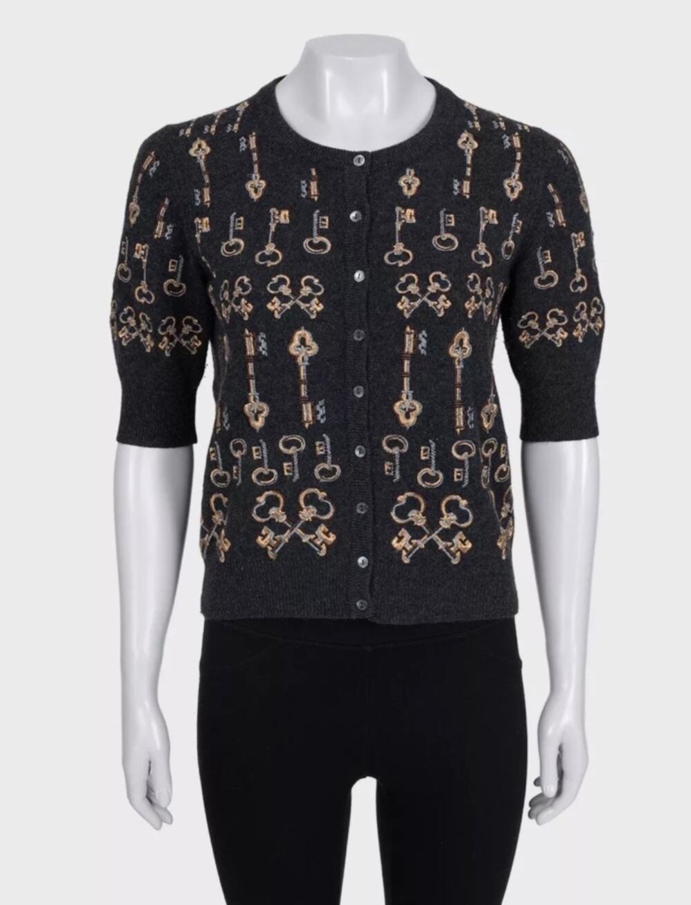 Dolce & Gabbana Embroidered Cashmere Cardigan Size S